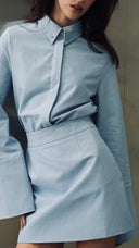 ENESA The Kendall Shirt faded blue close up detail