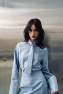 ENESA The Kendall Shirt faded blue styled on model
